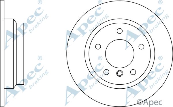 APEC BRAKING Тормозной диск DSK536